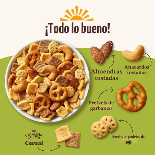 Vista 4 de Catalina Crunch Mezcla de bocadillos proteicos, ajo parmesano, bolsa