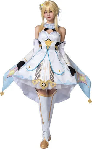 Vista 2 de Cosfun Genshin Impact Zhongli Bennett Albedo Venti Nilou Cosplay Costume Múltiples roles Jacquard Upgrade Ver.