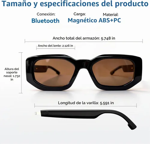 Vista 8 de Lentes inteligentes AI para hombres y mujeres, impulsados por ChatGPT, traducción de más de 137 idiomas y asistente de voz, asistente de reunión