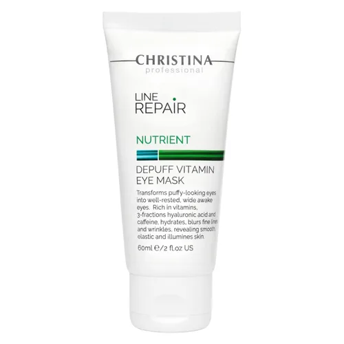 Vista 3 de CHRISTINA- Line Repair Depuff - Mascarilla facial con vitamina para ojos con ácido hialurónico, combate la hinchazón y las arrugas, mascarillas