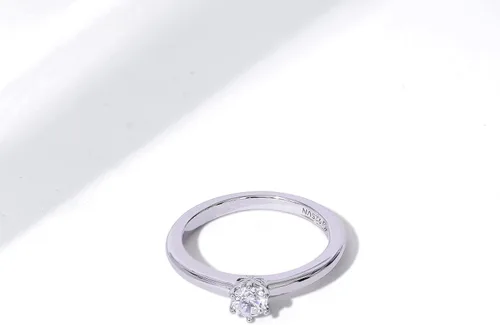 Vista 8 de Tienda Collection Sterling Silver Solitaire Ring set with Round Infinite Elements Cubic Zirconia