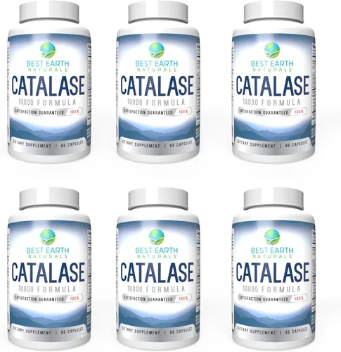 Vista 14 de Best Earth Naturals Suplemento Catalase 10,000 con Saw Palmetto, Biotina, Fo-Ti, PABA - Suplementos capilares para cabello fuerte - 60 cápsulas