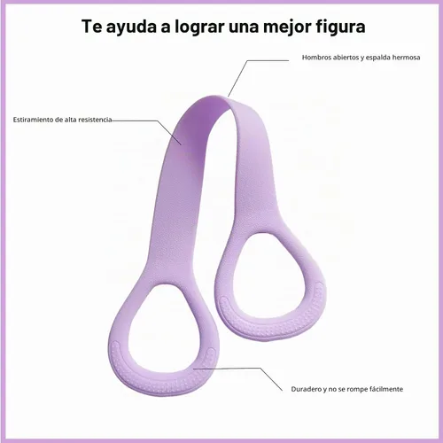 Vista 5 de 3 bandas de resistencia de figura 8, banda elástica para fitness