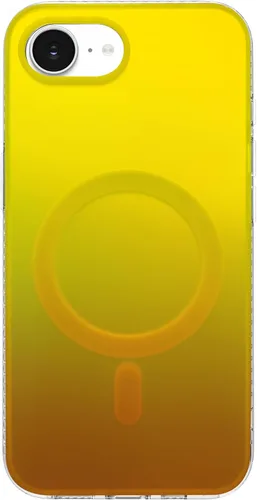 Vista 36 de Funda degradada para iPhone 14 Pro - Diseño multicolor degradado naranja y amarillo, resistente a los impactos y con imanes