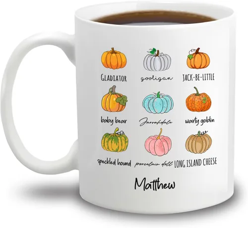 Vista 22 de Taza de café blanca personalizada de Halloween Besties, Besties Forever y 3 tazas de café Boo de 11 onzas y 15 onzas, bonita taza de cerámica Boo