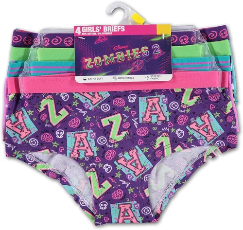 Vista 2 de Disney Paquete múltiple de ropa interior zombies para niñas