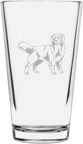 Vista 285 de Podenco Canario - Vaso de pinta de 16 onzas con temática de perro personalizado