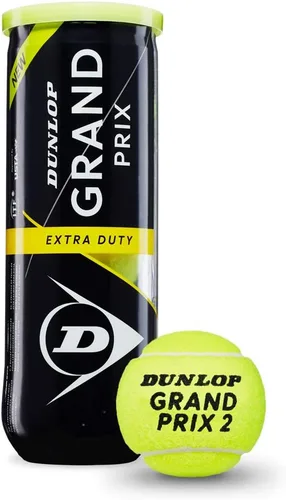 Vista 2 de DUNLOP Grand Prix - Pelotas de tenis para cancha dura extra resistente, 3 latas de pelotas (12 latas = 1/2 caja)