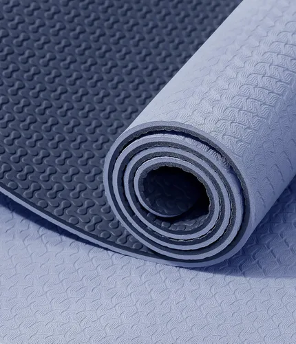 Vista 2 de IUGA Tapete de yoga antideslizante y antidesgarros, ecológico, tapete de yoga caliente, tapete grueso para entrenamiento y ejercicio para yoga