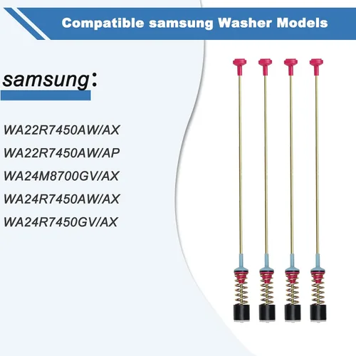 Vista 2 de WA22R7450AW DC97-16350P para Samsung Amortiguadores Lavadora/suspensión para lavadora paquete de 4, número de pieza AP6002547, se adapta a