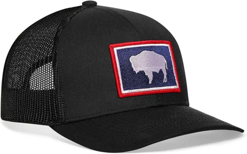 Vista 25 de HAKA Gorra de béisbol unisex con diseño de bandera del estado Gorra de béisbol de malla de camionero