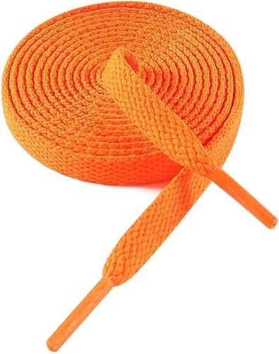 Vista 23 de VSUDO Cordones planos para tenis, cordones para tenis, cordones atléticos 01 Blanco