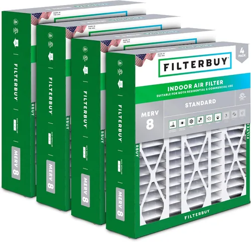 Vista 26 de Filterbuy Filtro de aire MERV 8 Essential Dust & Allergy Defense de 10 x 17 x 2 pulgadas (paquete de 4), filtros exteriores plisados electrostáticos