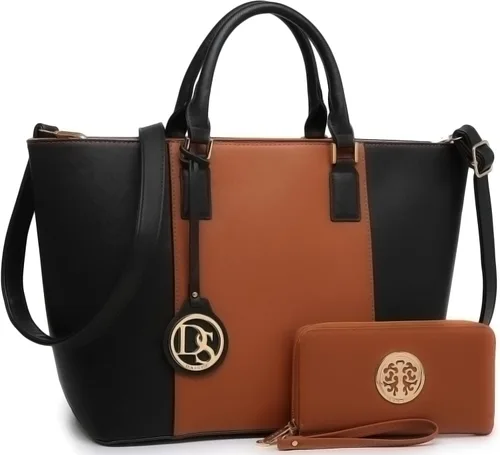 Vista 55 de Dasein Satchel Purse Handbag for Women Large Shoulder Work Tote Bag With Matching Wallet