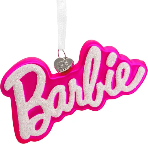 Vista 9 de Hallmark Mattel - Adorno navideño de Barbie afroamericana
