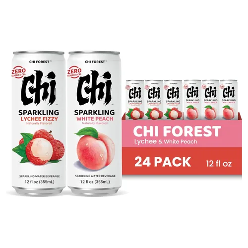 Vista 9 de CHI FOREST - Bebida de agua con gas saborizada, manzana verde, cero azúcar, botellas de 16.2 onzas líquidas (paquete de 15)