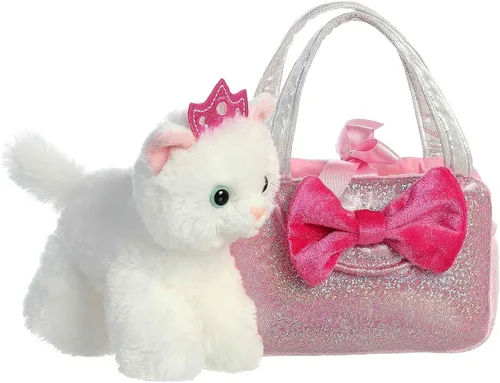 Vista 5 de Aurora Fashion Fancy Pals Trendy Sparkle Pink - Peluche con elegante bolso para divertirse con disfraz, perfecto para niños de 3 años, disfraces