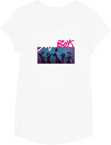 Vista 19 de Camiseta Oficial de KPop Demon Hunters Saja para Niños Negro