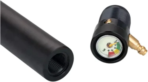 Vista 4 de Pcp - Cilindro de aire para pistola de aire, compatible con Hatsan Long BullBoss Tubo de aire de llenado negro de alta presión para pistola de aire
