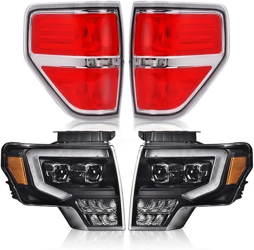 Vista 22 de PIT66 Conjunto de faros y luces traseras para Ford F150 2009-2014