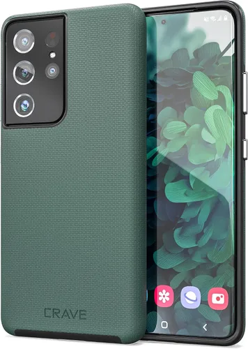 Vista 62 de Crave Dual Guard para Samsung Galaxy S22 Ultra, Verde bosque, Funda para teléfono celular, Protección a prueba de golpes, Doble capa, TPU/PC