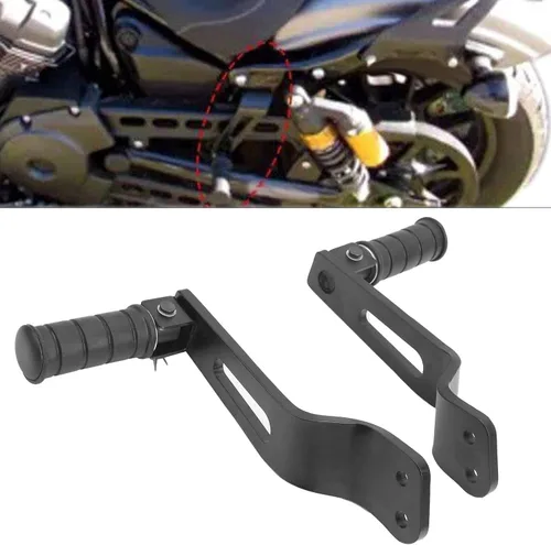Vista 2 de Akozon Estriberas traseras para motocicleta, soporte para reposapiés Star XVS950 Bolt R-Spec 2014-2017