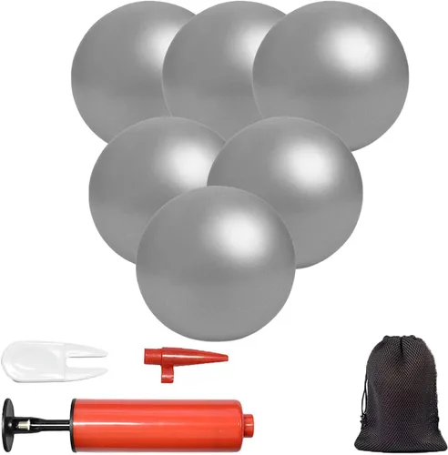 Vista 12 de Mini bolas de yoga 9 pulgadas ejercicio pilates terapia equilibrio micropore bola Barre equipo para entrenamiento de estabilidad en el hogar