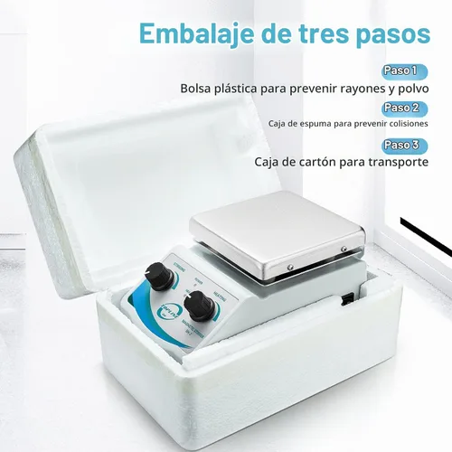 Vista 6 de SH-2 Mezclador agitador magnético de placa caliente de doble control con barra de agitación de 1 pulgada (nuevo estilo) SH-2 Mezclador agitador