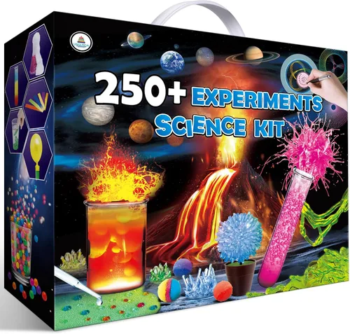 Vista 7 de UNGLINGA 150 Experimentos Kit de Ciencias para Niños y Niñas, Juguetes Kit S.T.E.M Ideas de Regalos Cumpleaños Navidad, Química Romper Geodas