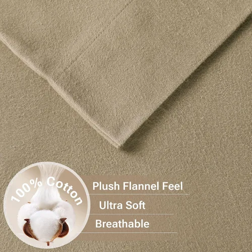 Vista 20 de Sleep Philosophy - True North - Juego de sábanas de franela, 100% de algodón, cómodo, bonito y muy suave, con bolsillo elástico que se adapta a