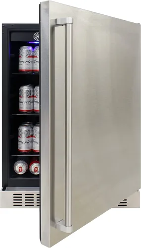 Vista 8 de BRAMA Refrigerador exterior integrado o independiente con descongelación automática, pantalla LED y panel de control
