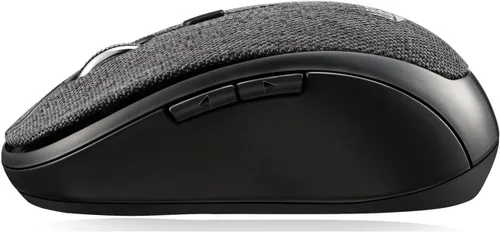 Vista 5 de Adesso iMouse S80 2.4Ghz Tela inalámbrica Red Fabric Mini Mouse óptico, 5 botones (negro)
