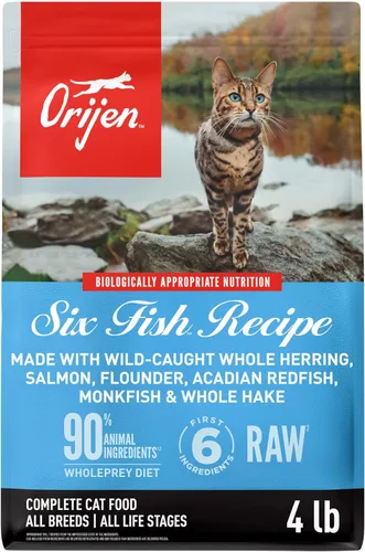 Vista 18 de ORIJEN Fit & Trim - Comida seca para gatos sin granos, altas proteínas, premium, bolsa de 4 libras