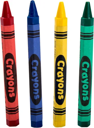 Vista 3 de AmerCare Royal - Crayones de panal no tóxicos para niños, 4 colores en caja individual, colores surtidos para restaurantes familiares, aulas
