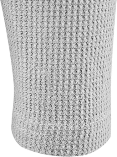 Vista 6 de LOCALMODE Camisetas casuales de manga larga con cuello redondo para hombre de Waffle Henley