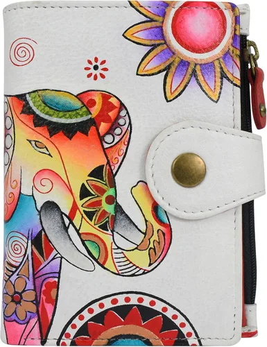 Vista 76 de Anna by Anuschka Cartera de mujer pintada a mano de cuero genuino para mujer