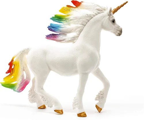 Vista 3 de Schleich bayala - Semental de unicornio arcoíris - Juguete de unicornio para niñas y niños - Figura de caballo de fantasía para niños a partir de 5
