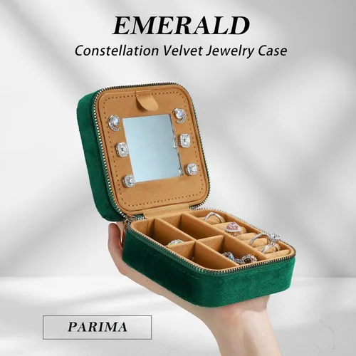 Vista 2 de Parima Regalos personalizados para mujeres y niñas Joyero de viaje Constellation Joyero de viaje para niñas Regalos únicos para mujeres