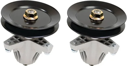 Vista 2 de LAWN & GARDEN AMC 2 husillos mejorados, agujeros de montaje roscados para una instalación más fácil, compatible con MTD Cub Cadet 618-06979