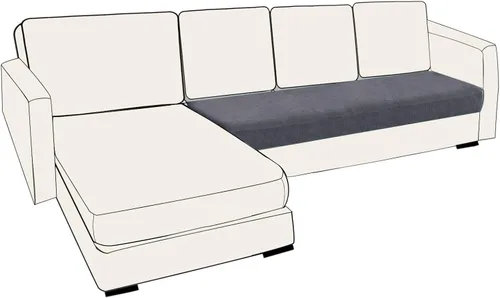 Vista 40 de UNBBRRL Fundas de cojín de asiento para sofá, elásticas, funda de cojín individual para sofá, fundas de cojín para sofá, fundas de héroe protegen