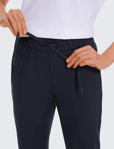 Vista 4 de CRZ YOGA - Pantalones deportivos con elasticidad en 4 direcciones para mujer, pantalones 78 de vestir para el trabajo, con bolsillos, para hacer