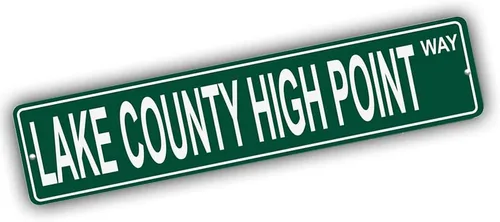 Vista 285 de Ohio Mountains Pick Your Mountain Compatible/repuesto para Acme Hill United States Mountain aluminio metal metal metal estilo letrero de calle