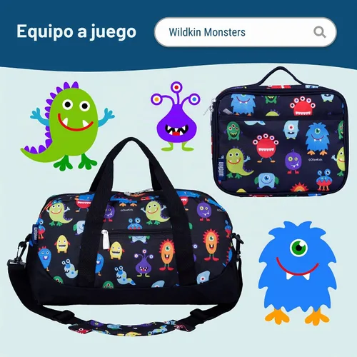 Vista 7 de Wildkin - Mochila de 15 pulgadas para niños, monstruos