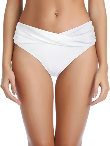 Vista 29 de Parte inferior de bikini para mujer, cobertura completa, parte inferior de Negro