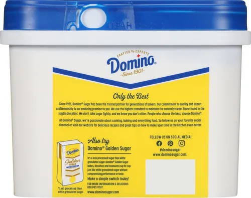 Vista 6 de Domino® Azúcar granulada 3.5 lb Easy Baking Tub, azúcar de caña pura