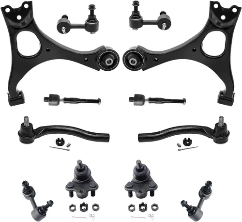Vista 43 de Detroit Axle - Kit de extremo de 12 piezas para Ford Explorer Mercury Mountaineer 1998-2001 1999 2000, 2 brazos de control delanteros superiores