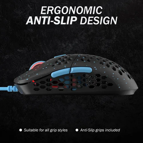Vista 7 de HK Gaming - Mira M - Mouse para juegos ultraligero con 6 botones, 2.1 onzas