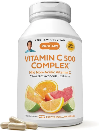 Vista 9 de Andrew Lessman ProCaps Vitamina C 500 Complejo 180 Cápsulas