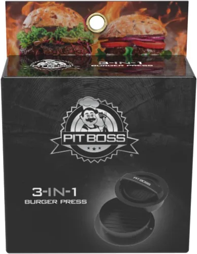 Vista 3 de PIT BOSS - Prensa de hamburguesas 3 en 1, color negro