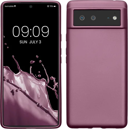 Vista 15 de kwmobile Funda compatible con Google Pixel 6 - Funda protectora de silicona TPU suave y delgada - Piedra antigua